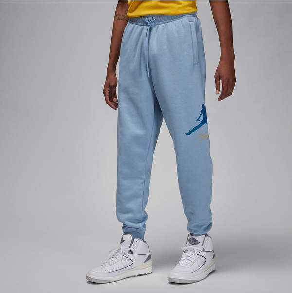 Niebieskie spodnie Jordan w sportowym stylu z dresówki