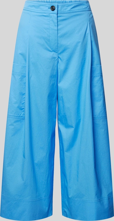 Niebieskie spodnie Marc Cain z bawełny w stylu retro