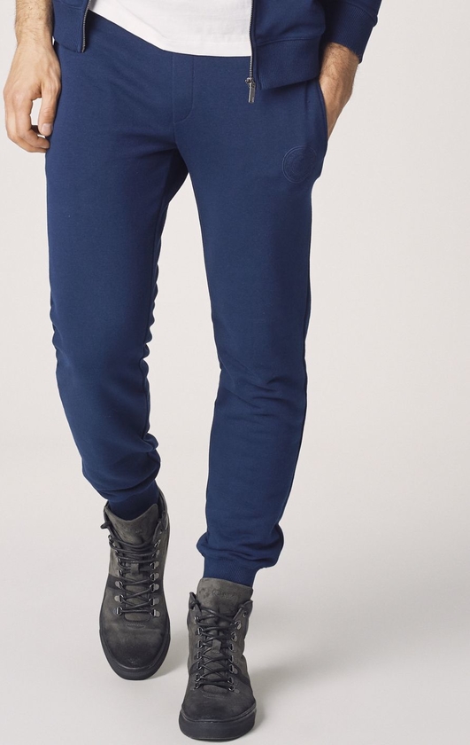 Niebieskie spodnie Ochnik z dresówki