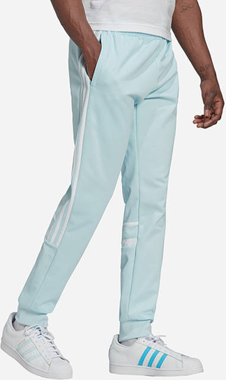 Niebieskie spodnie sportowe Adidas Originals w sportowym stylu