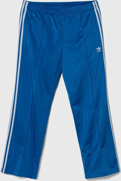 Niebieskie spodnie sportowe Adidas Originals z dresówki