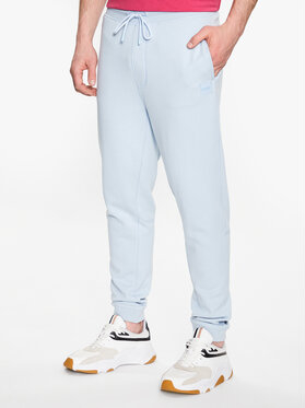 Niebieskie spodnie sportowe Hugo Boss w sportowym stylu z dresówki