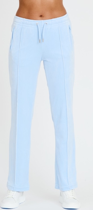 Niebieskie spodnie sportowe Juicy Couture z dresówki