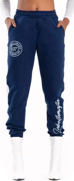Niebieskie spodnie sportowe Labellamafia w sportowym stylu z dresówki