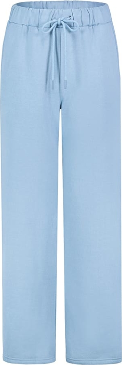 Niebieskie spodnie sportowe Limango Polska w rockowym stylu z dresówki