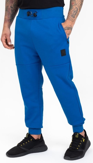 Niebieskie spodnie sportowe Pit Bull w sportowym stylu