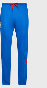 Niebieskie spodnie sportowe Reebok Classic w sportowym stylu z dresówki