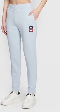 Niebieskie spodnie sportowe Tommy Hilfiger w sportowym stylu