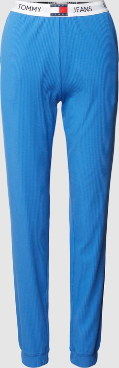 Niebieskie spodnie Tommy Hilfiger w sportowym stylu z bawełny