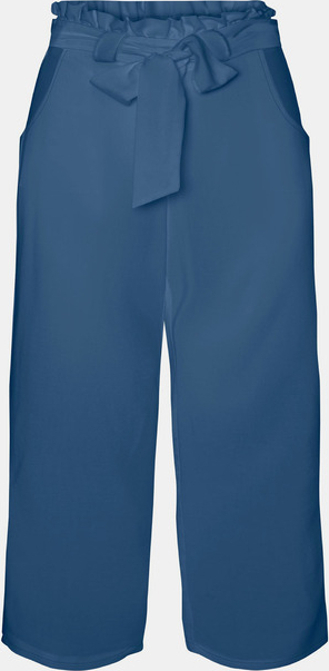 Niebieskie spodnie Vero Moda z bawełny w stylu retro