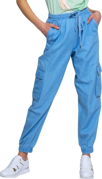 Niebieskie spodnie Vila w sportowym stylu