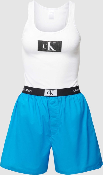 Niebieskie szorty Calvin Klein Underwear z bawełny