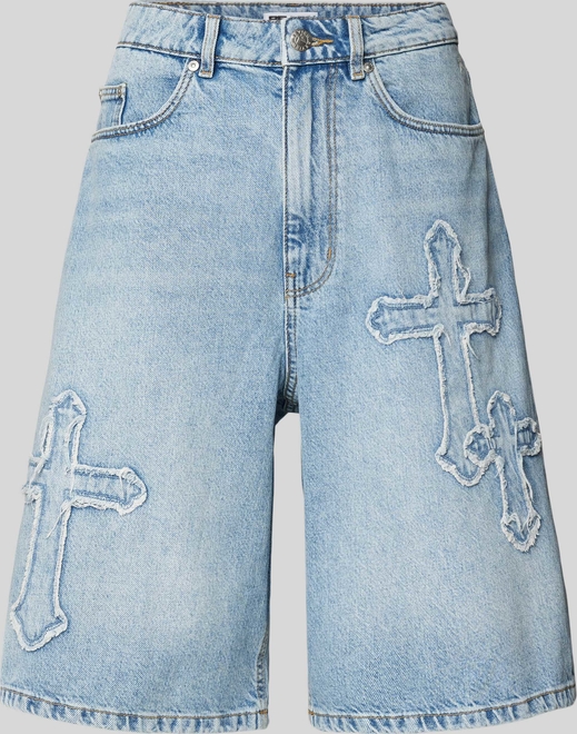 Niebieskie szorty Review z jeansu
