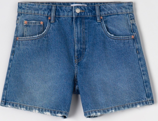 Niebieskie szorty Sinsay z jeansu w stylu casual