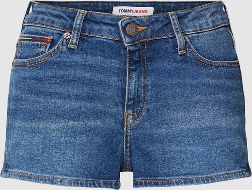 Niebieskie szorty Tommy Jeans w stylu casual z jeansu