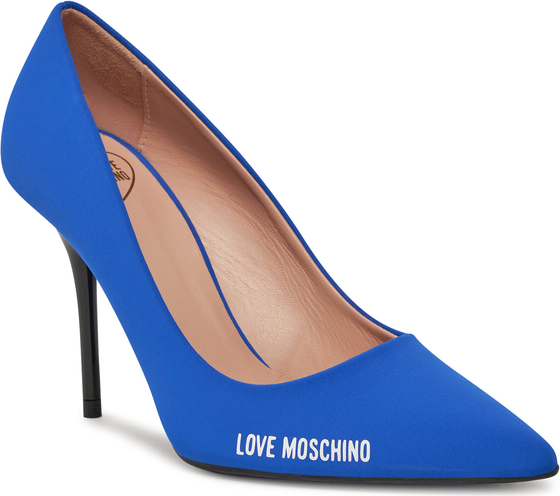 Niebieskie szpilki Love Moschino