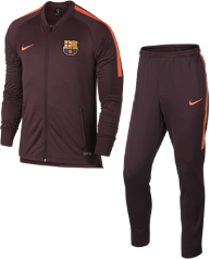 Nike męski dres piłkarski fc barcelona dri-fit squad - fiolet
