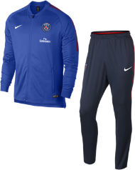 Nike męski dres piłkarski paris saint-germain dri-fit squad - niebieski