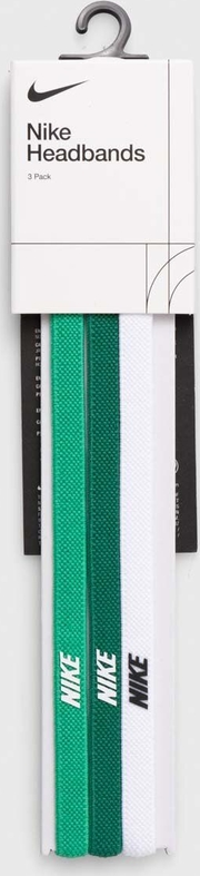 Nike opaski na głowę 6-pack kolor zielony