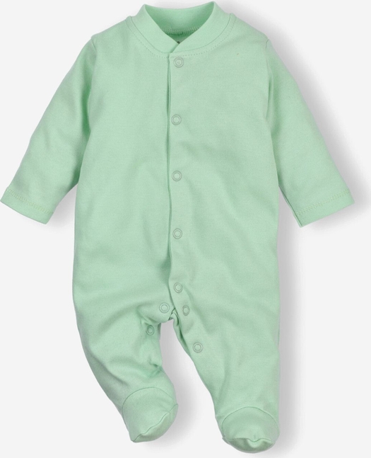 NINI Pajac niemowlęcy z bawełny organicznej dla dziewczynki zielony