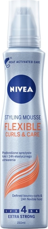 Nivea, Flexible Curls&amp;Care, pianka do włosów kręconych i loków, 150 ml