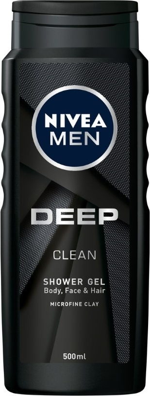 Nivea Men, Deep Clean, żel pod prysznic, 500 ml