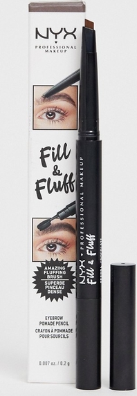 NYX Professional Makeup – Fill &amp; Fluff Eyebrow Pomade Pencil – Kredka do brwi-Brązowy,NYX Professional Makeup – Fill &amp; Fluff Eyebrow Pomade Pencil – Kredka do brwi-Czarny