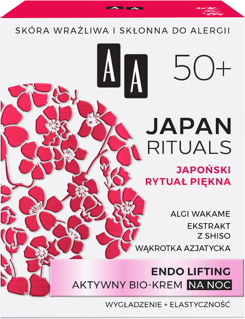 Oceanic AA JAPAN RITUALS Endo lifting Aktywny bio-krem na noc 50+, 50 ml