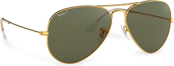 Okulary przeciwsłoneczne RAY-BAN - Aviator 0RB3025 Gold/Green