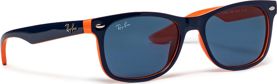 Okulary przeciwsłoneczne RAY-BAN - Junior New Wayfarer 0RJ9052S 178/80 Blue On Orange/Blue