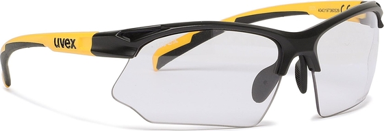 Okulary przeciwsłoneczne Uvex - Sportstyle 802 V S5308722601 Black Mat/Sunbee