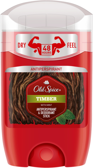 Old Spice, Timber, antyperspirant i dezodorant w sztyfcie dla mężczyzn, 50 ml