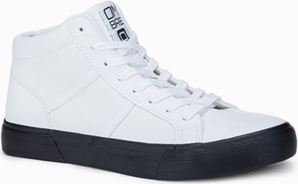 Ombre Buty męskie sneakersy T379 - białe
