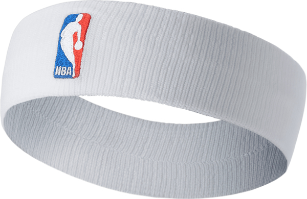 Opaska na głowę Nike NBA - Biel