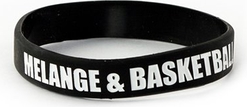 Opaska na rękę Melanżowe Akcesoria Tekstylne wristband Melange&amp;Basketball Black / White