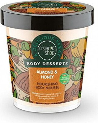 Organic Shop Odżywcza pianka do ciała Mandle i miód ( Nourish ing Body Mousse) 450 ml
