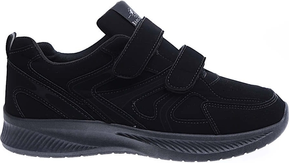 Pantofelek24 Męskie czarne buty na rzepy /G2-1 15790 T383/