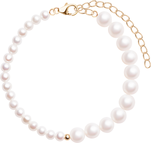 Pearls - Biżuteria Yes Bransoletka srebrna pozłacana z pereł - Pearls