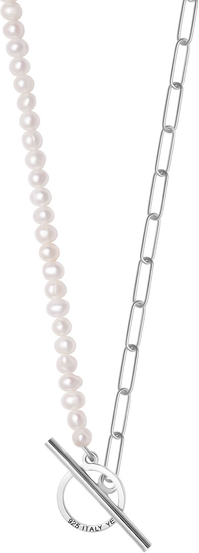 Pearls - Biżuteria Yes Naszyjnik srebrny z perłami - Pearls
