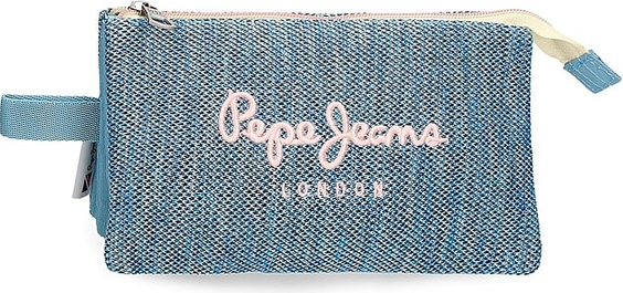 Pepe Jeans Piórnik w kolorze niebieskim - 22 x 12 x 5 cm