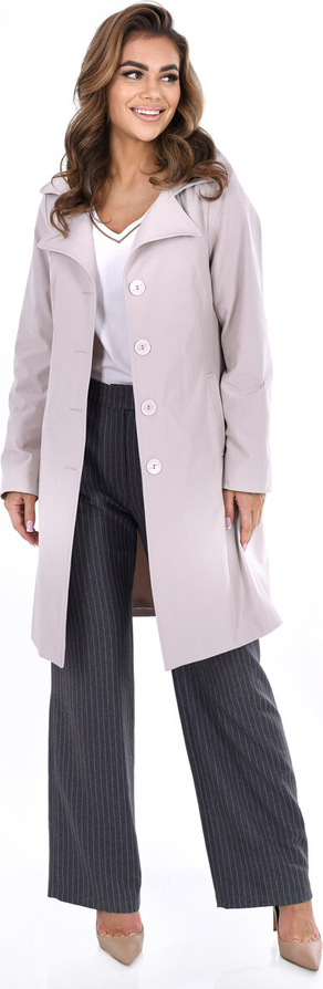 Płaszcz Fokus w stylu casual z bawełny