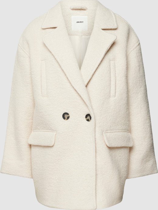 Płaszcz Object oversize w stylu casual krótki