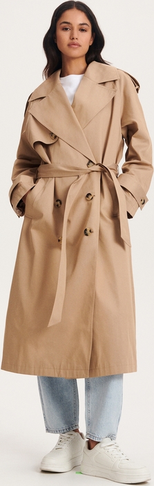 Płaszcz Reserved w stylu casual oversize bez kaptura