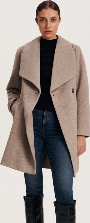 Płaszcz Reserved w stylu casual z tkaniny bez kaptura