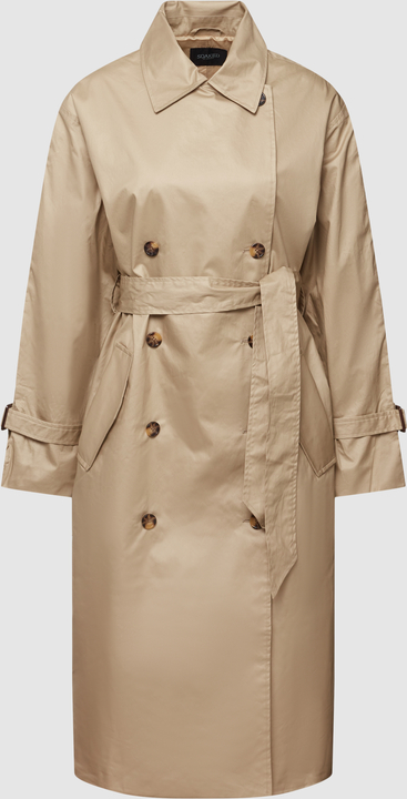 Płaszcz Soaked in Luxury z bawełny taliowana w stylu casual