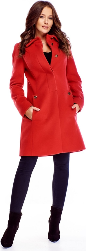 Płaszcz TAGLESS z wełny w stylu casual