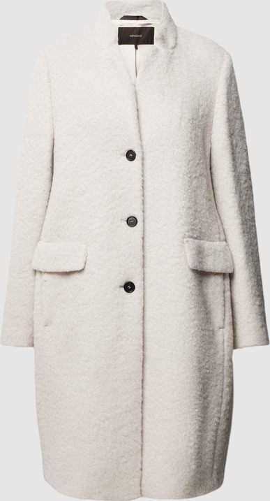 Płaszcz Windsor z alpaki krótki w stylu casual