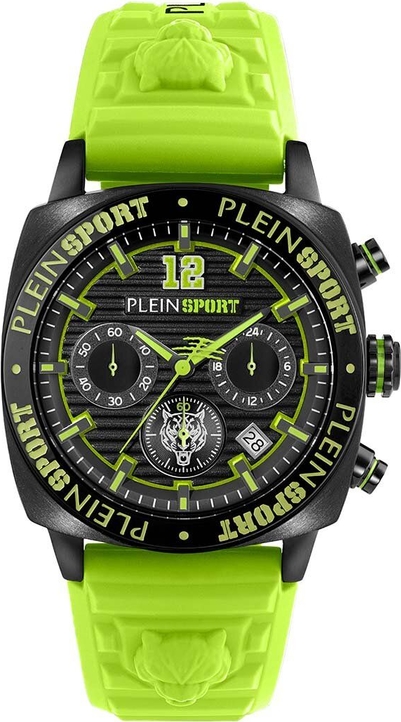 PLEIN SPORT zegarek męski kolor zielony