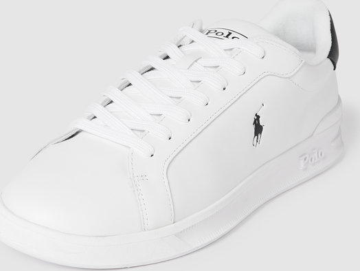 POLO RALPH LAUREN Sneakersy ze skóry z detalem z logo model ‘ATHLET’