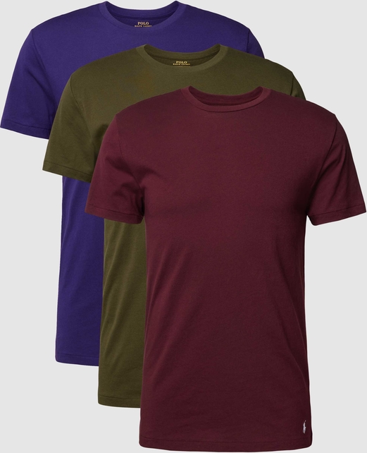 POLO RALPH LAUREN T-shirt z okrągłym dekoltem w zestawie 3 szt. model ‘CREW’